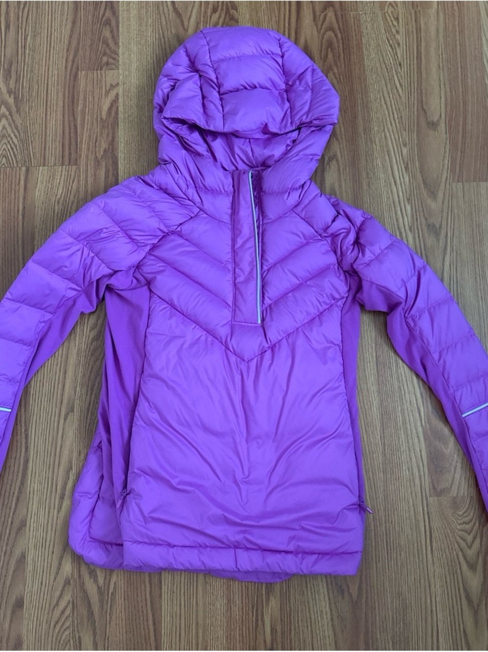 Ivivva Girls' Purple Puffer Jacket with Hood